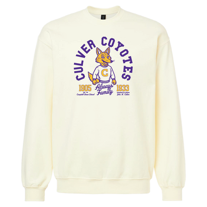 Culver Coyotes Retro - Softstyle® Midweight Crewneck Sweatshirt