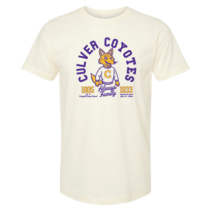 Culver Coyotes Retro - Short Sleeve Ringspun Cotton T-Shirt
