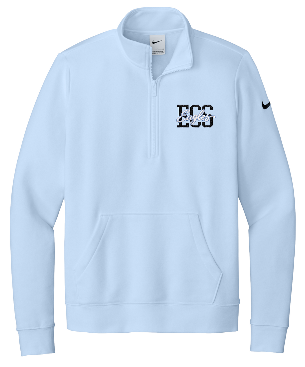 2026 ECS Eagles Script - Nike Women's 1/2 Zip Fleece Sweatshirt
