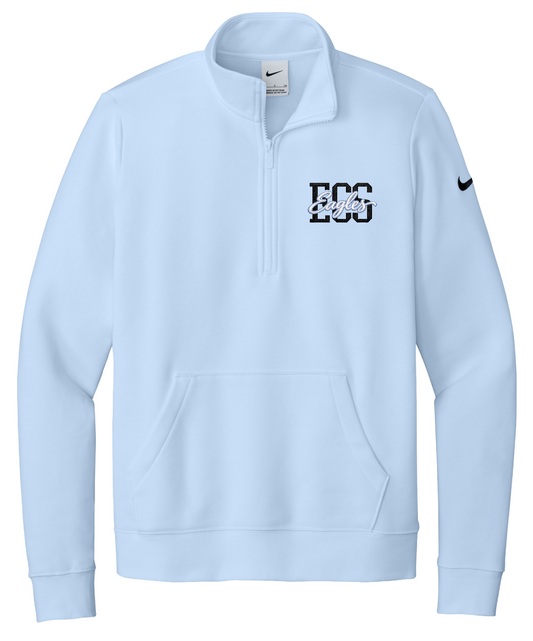 2026 ECS Eagles Script - Nike Women's 1/2 Zip Fleece Sweatshirt
