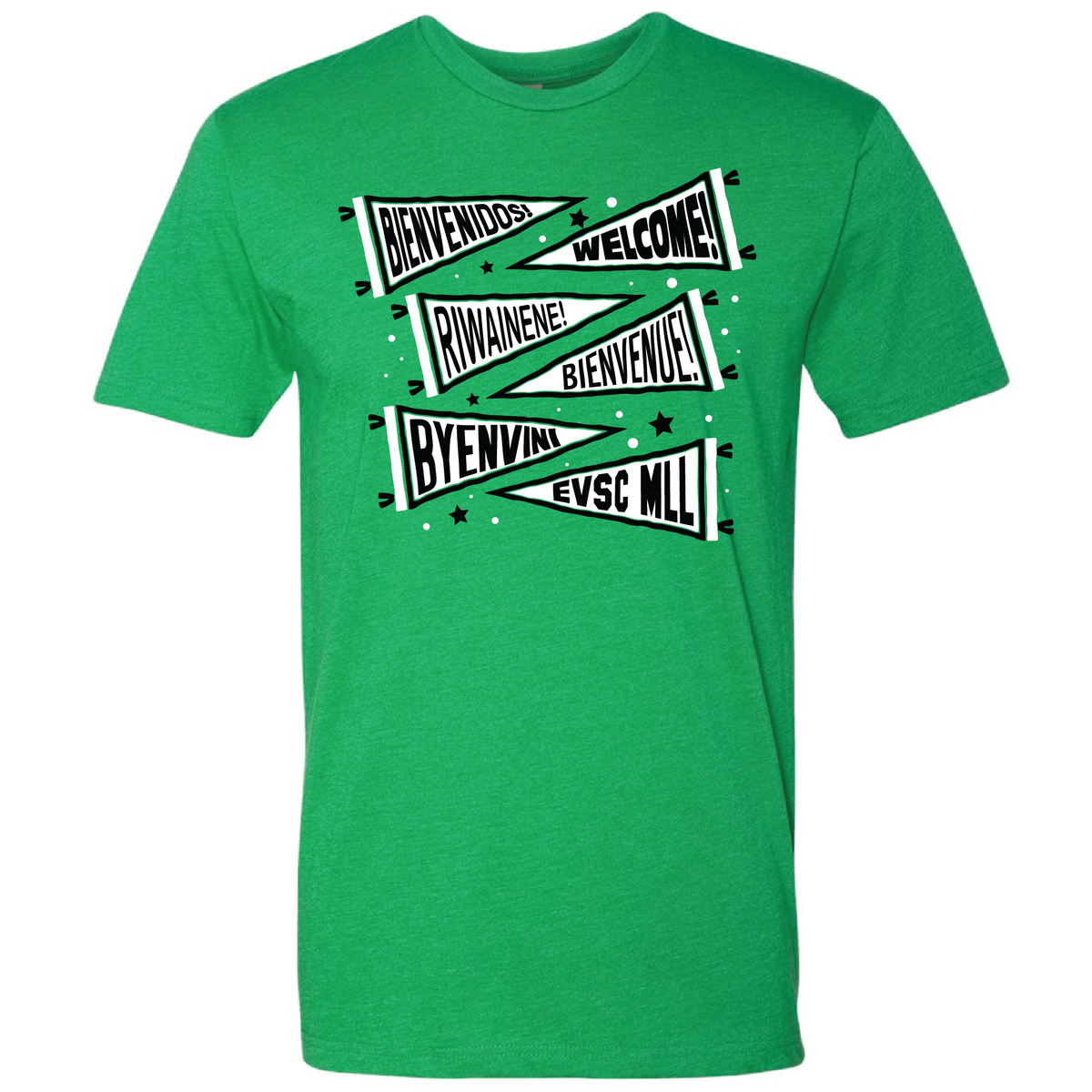 EVSC MLL - Welcome Pennants - Short Sleeve Next Level T-Shirt