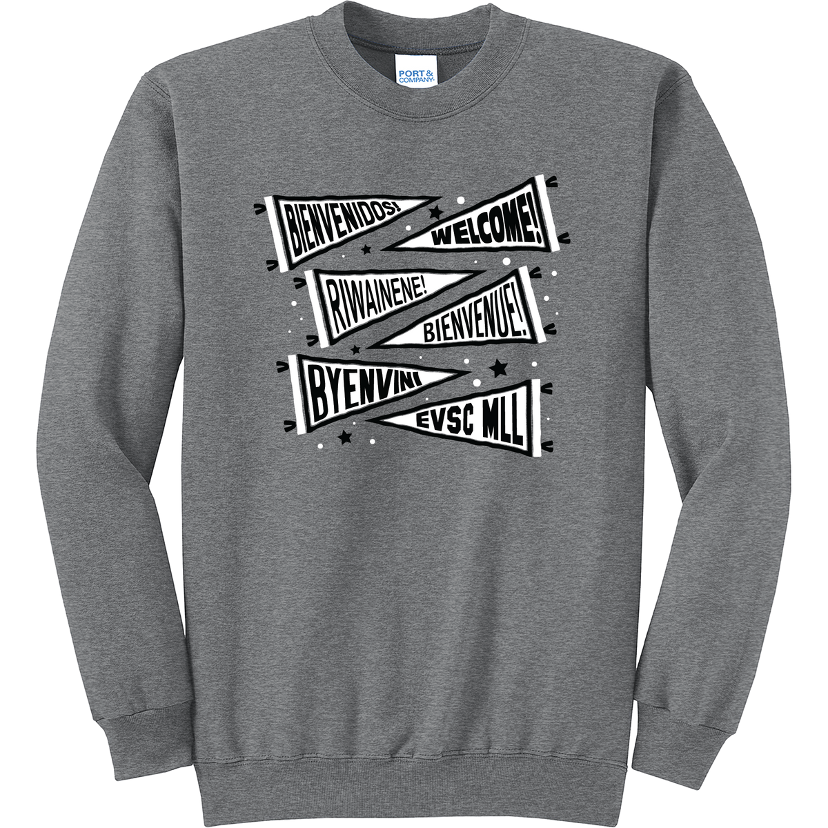 EVSC MLL - Welcome Pennants - Crewneck Sweatshirt