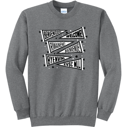 EVSC MLL - Welcome Pennants - Crewneck Sweatshirt