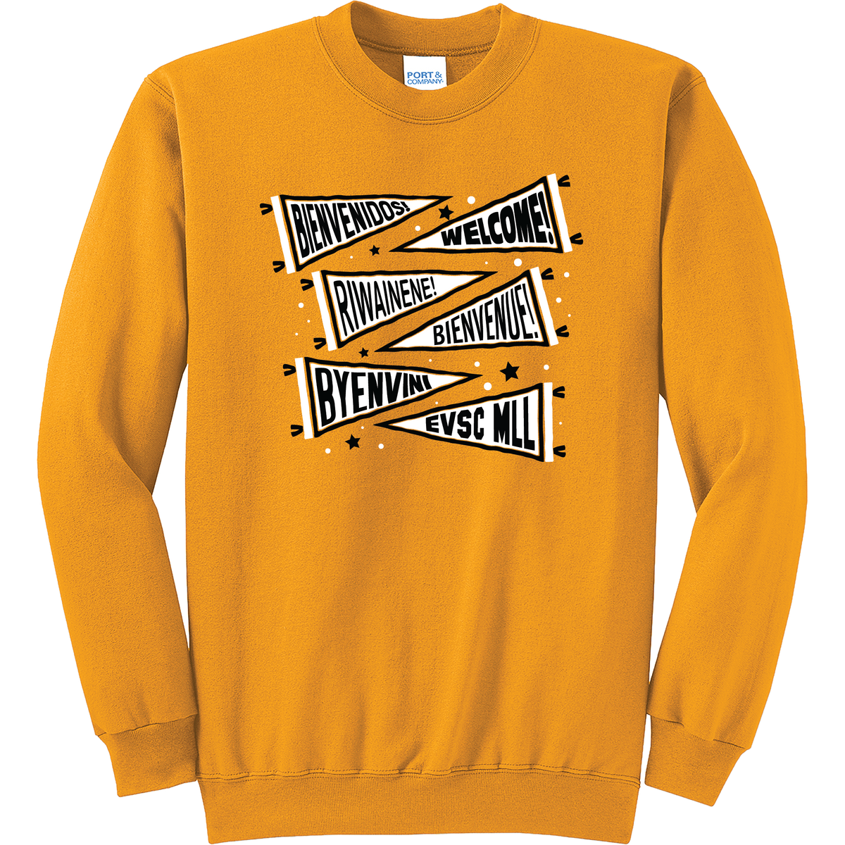 EVSC MLL - Welcome Pennants - Crewneck Sweatshirt