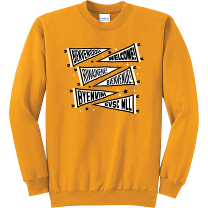 EVSC MLL - Welcome Pennants - Crewneck Sweatshirt