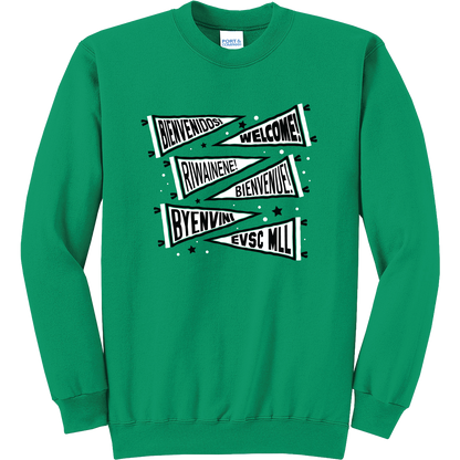 EVSC MLL - Welcome Pennants - Crewneck Sweatshirt