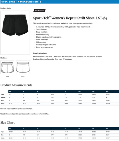 HWC - Women's Poly/Tricot Shorts