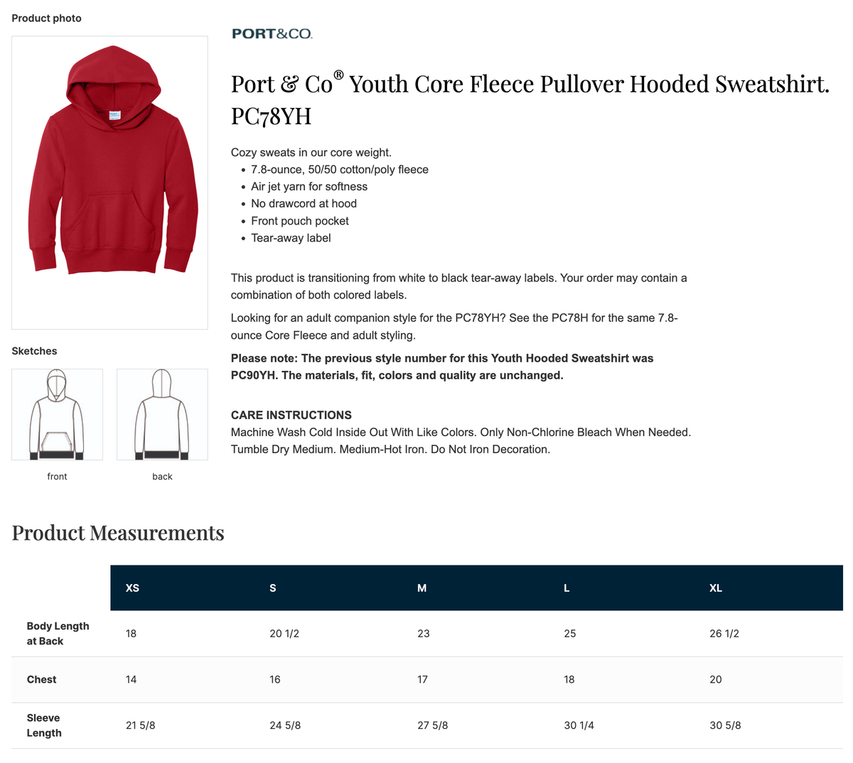 CSMS - Retro Stripes - Port & Co. Hoodie