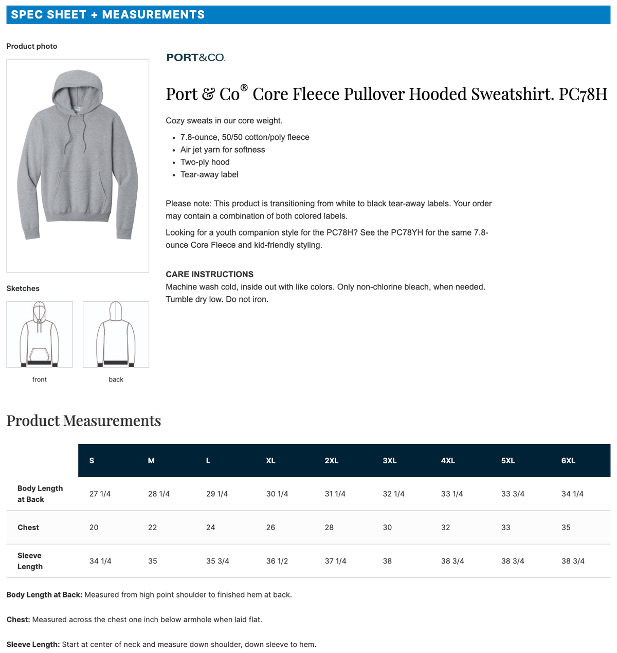 CSMS - Retro Stripes - Port & Co. Hoodie