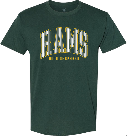 Rams Arched - Short Sleeve 50/50 T-Shirt