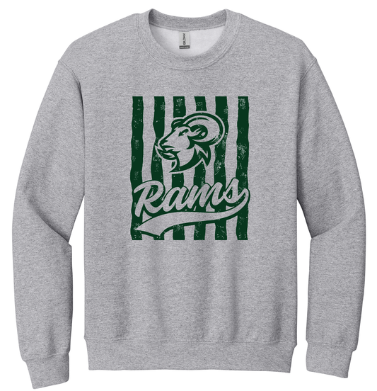 Rams Stripes - Crewneck Sweatshirt