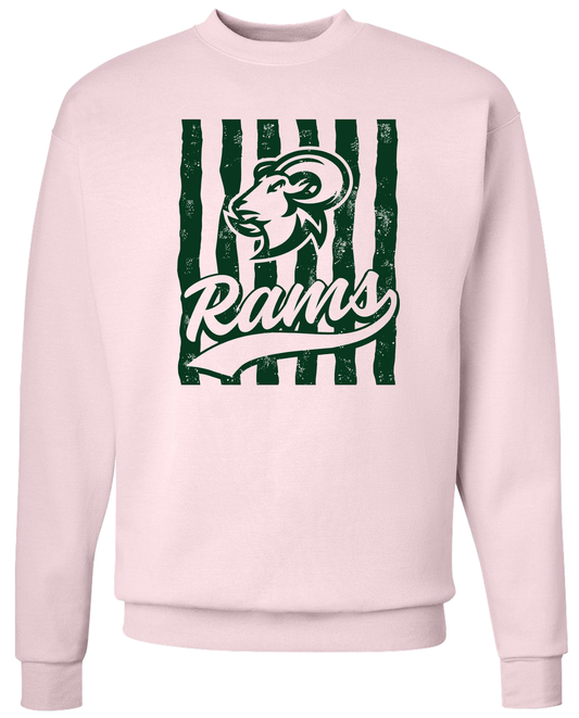 Rams Stripes - Crewneck Sweatshirt