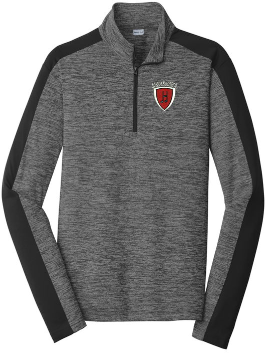 HWC Logo - 1/4 Zip Polyester Colorblock Pullover - Embroidered