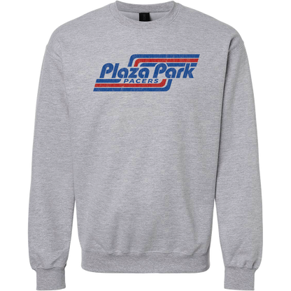 Plaza Retro Striped - Softstyle® Midweight Crewneck Sweatshirt