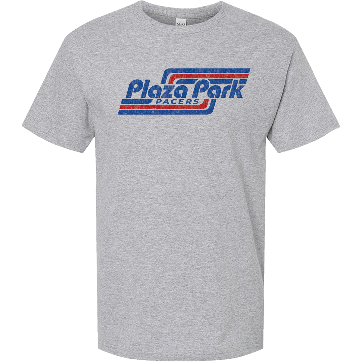 Plaza Retro Striped - Short Sleeve Ringspun Cotton T-Shirt