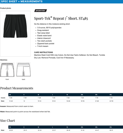 HWC - Adult 7" Shorts